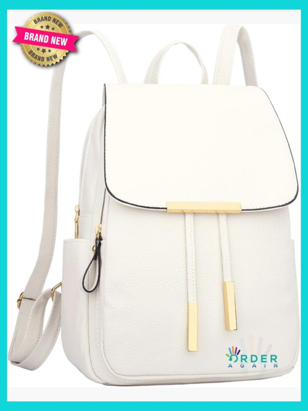 Trendy Leather Backpack Purse Women Casual Daypack Travel Shoulder Bag